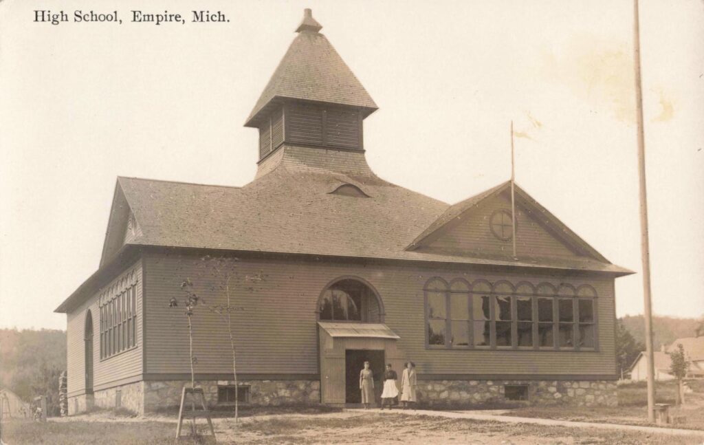 Historic School Building In Empire, Michigan