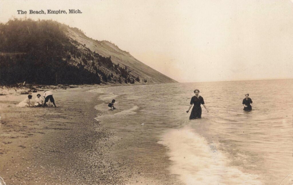 By 1914, Empire’s Lake Michigan Shore Was Already Part Of Village Life, Linking The Working Harbor Past To The Recreation-Based Future.