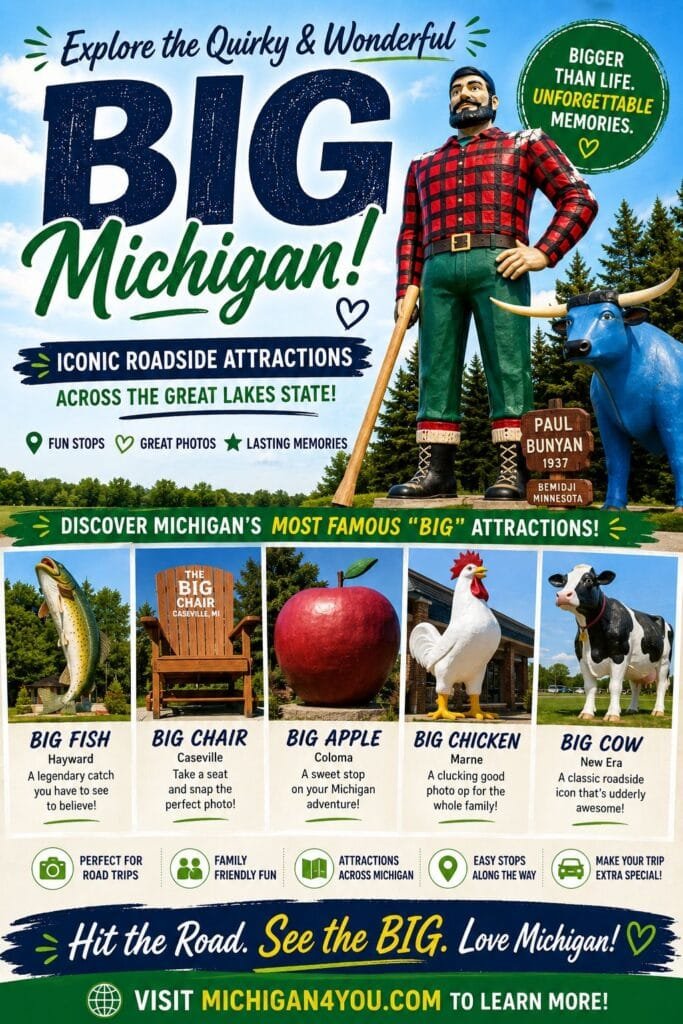 Promotional Poster For Michigan Attractions.