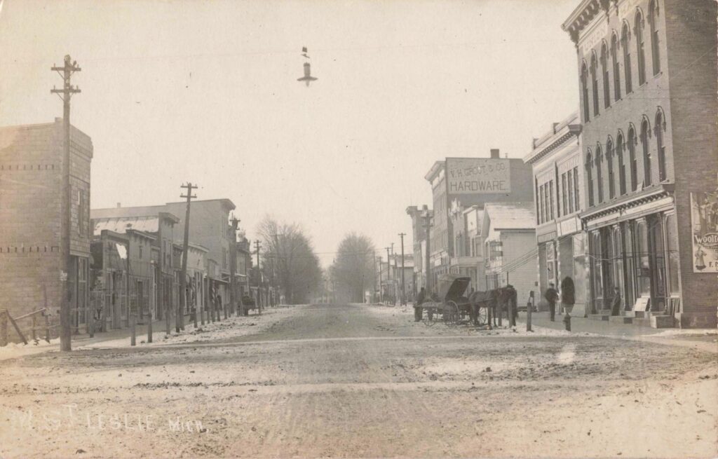 Historic Street With Horse-Drawn Carriage