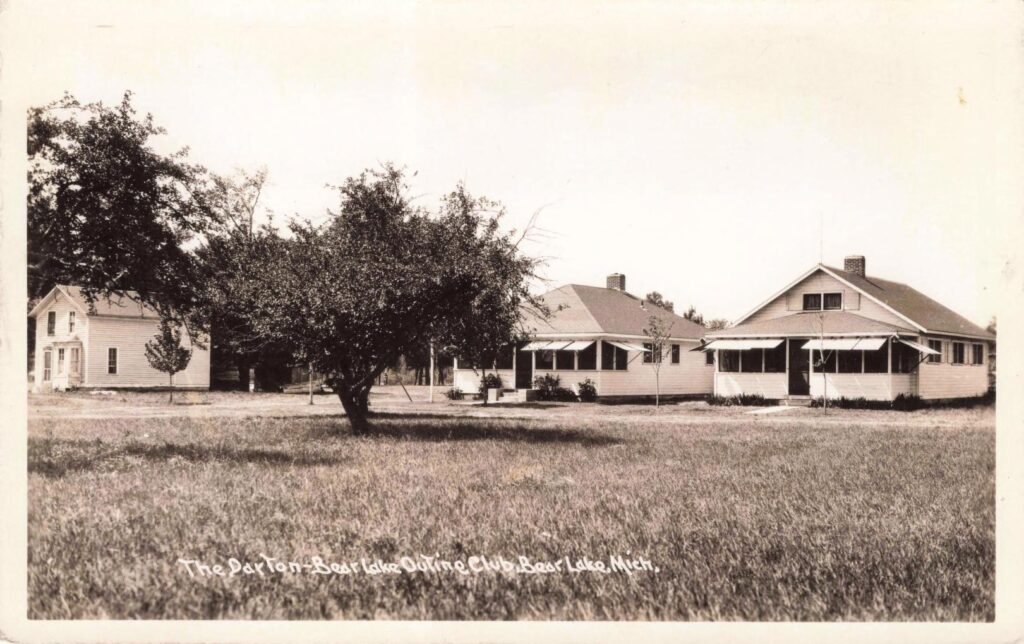 The Dayton Bear Lake Outing Club, Bear Lake, Mich. A Sign Of The Town’s Early Transition Toward Seasonal Visitors.