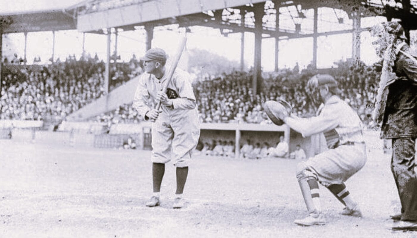 Ty Cobb At Bat