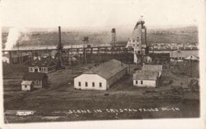 Scene In Crystal Falls Mich. C1922