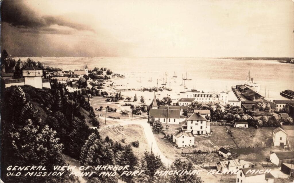 Historic Harbor View Of Mackinac Island