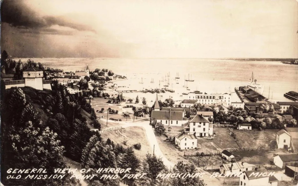 Historic Harbor View Of Mackinac Island