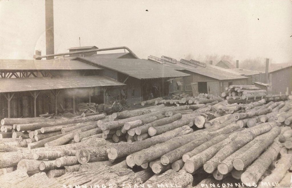 Jennings Stave Mill Pinconning Mich 1910