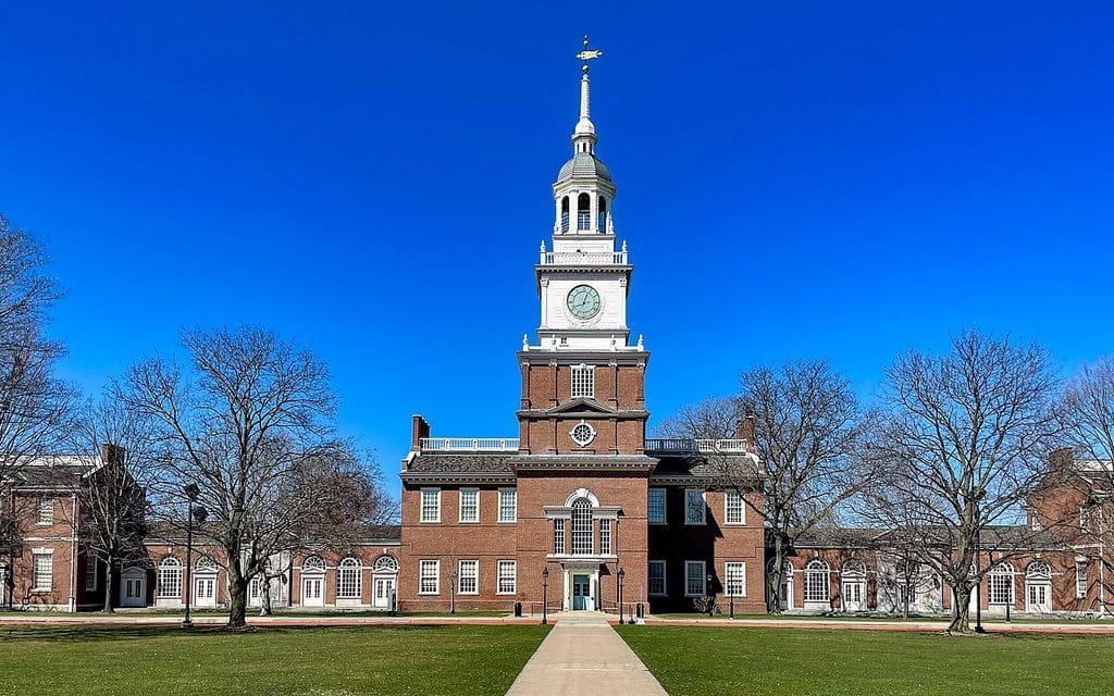 Historic Building With Clock Tower.