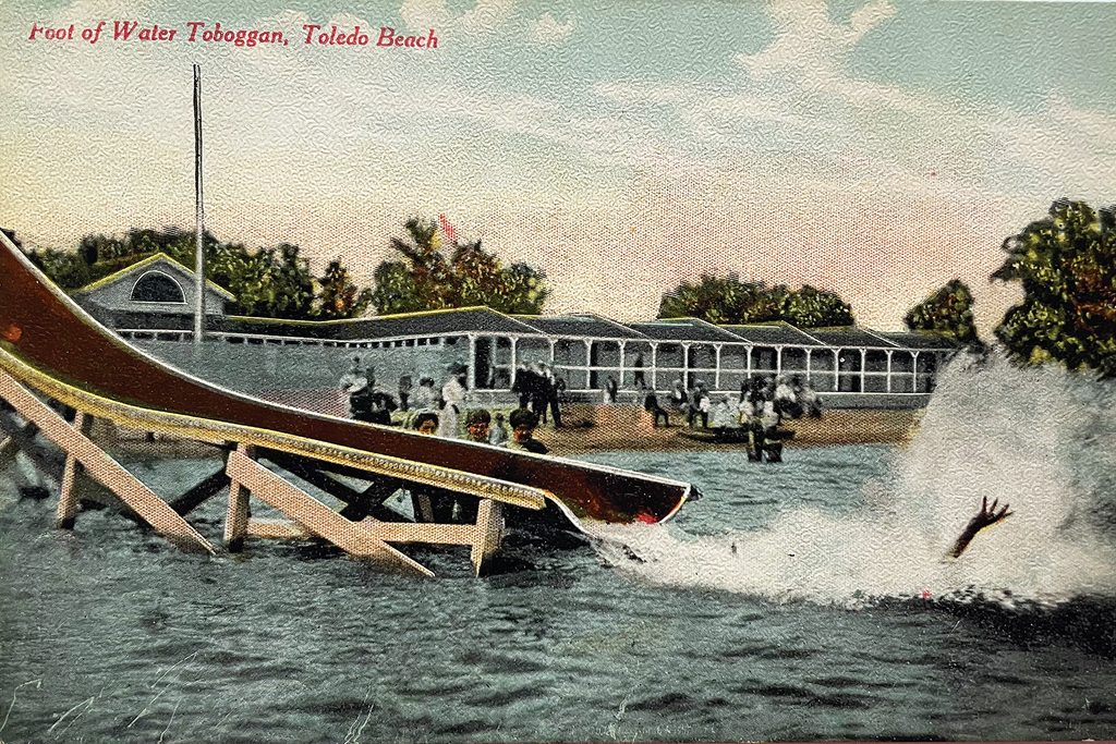 A Water Slide At Toledo Beach