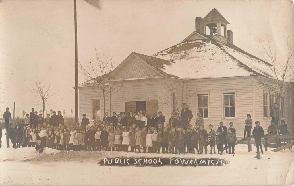 Historic School Photo With Students