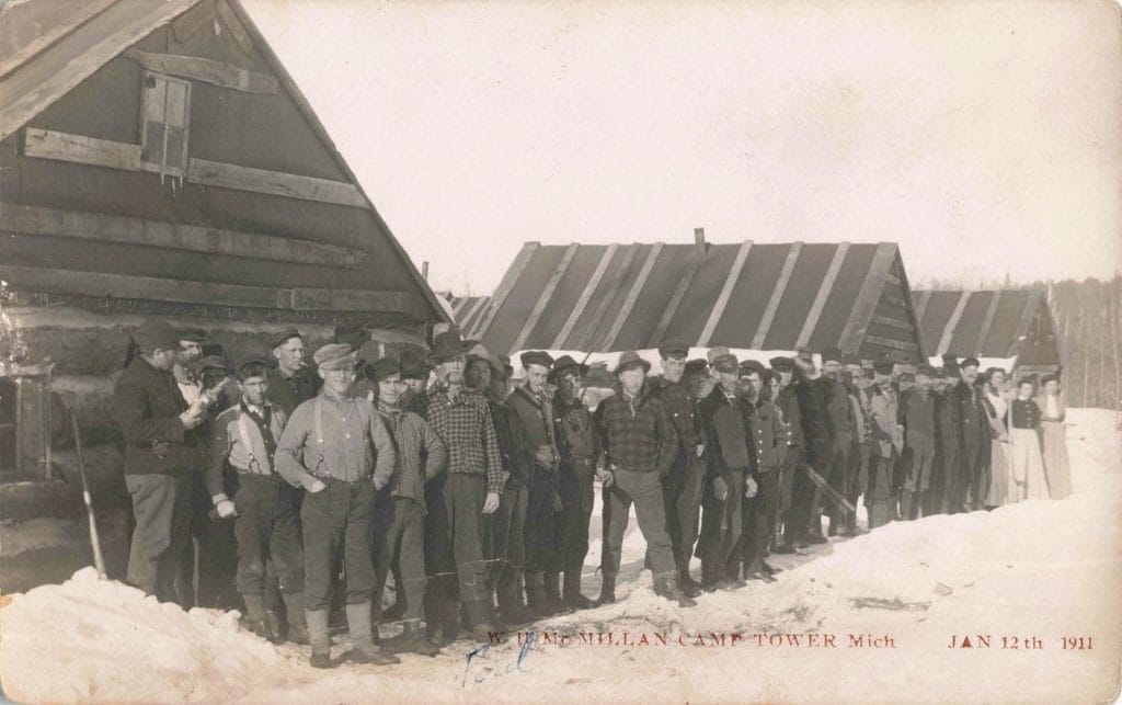 Group Of Men In Winter Clothing