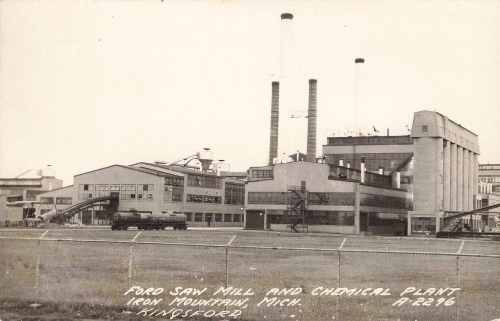 Historic Industrial Plant With Smokestacks. - History Of Kingsford Michigan