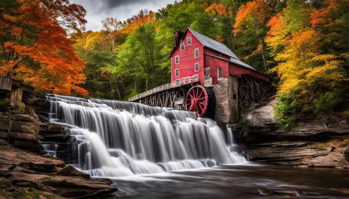 Picture Of The Brush Creek Mill, An Important Historic Landmark In Atlanta, Michigan Representing The Town's Resilience And Rich History.
