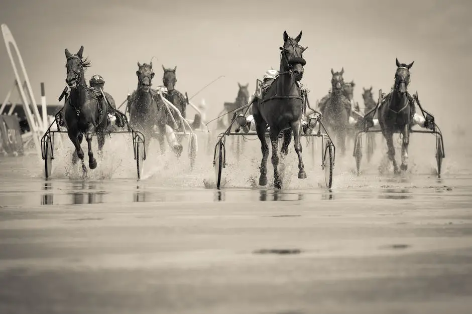 A Picture Of Horses Pulling A Carriage On Mackinac Island